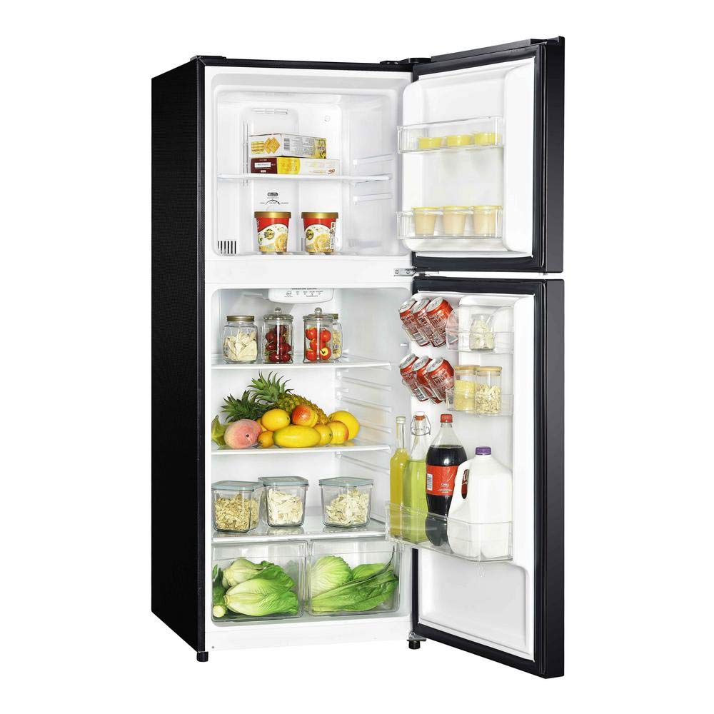 Magic Chef 10.1-cu. ft. Refrigerator With Top Freezer In Platinum Steel - View 2 | Fridge.com