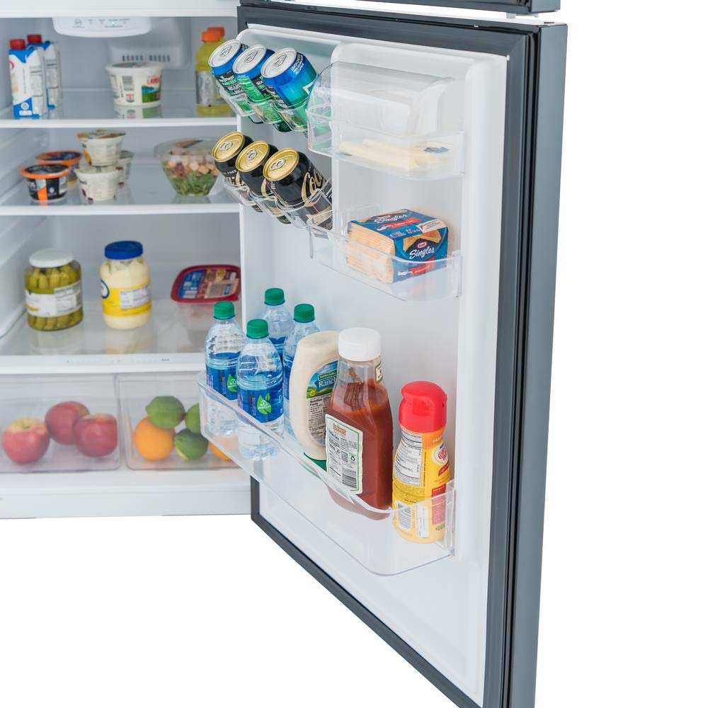 Magic Chef 10.1-cu. ft. Refrigerator With Top Freezer In Platinum Steel - View 6 | Fridge.com