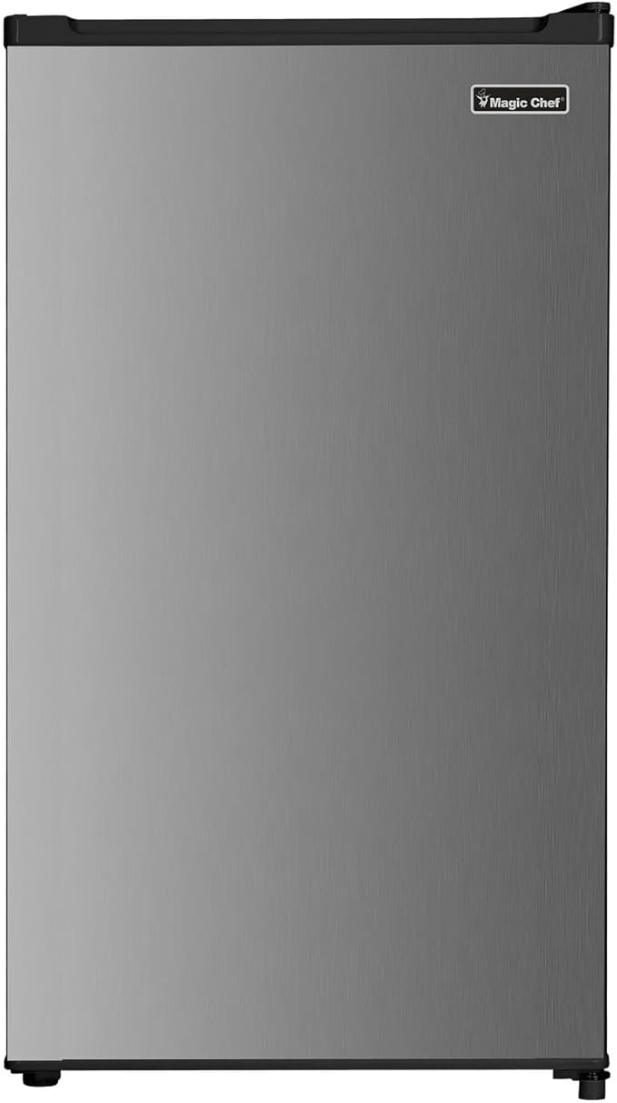 Magic Chef 3.2 cu. ft. Refrigerator in Platinum Steel | Fridge.com