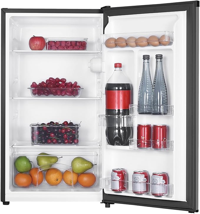 Magic Chef MCAR32PSE 3.2-cu. ft. Freezerless Energy Star Mini Fridge (Silver) - View 4 | Fridge.com