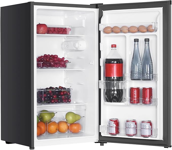 Magic Chef MCAR32PSE 3.2-cu. ft. Freezerless Energy Star Mini Fridge (Silver) - View 5 | Fridge.com