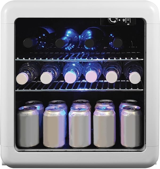 Magic Chef MCB17CHW Beverage Cooler, White - View 4 | Fridge.com