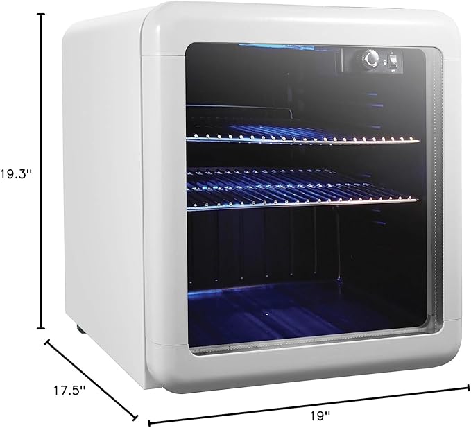 Magic Chef MCB17CHW Beverage Cooler, White - View 6 | Fridge.com