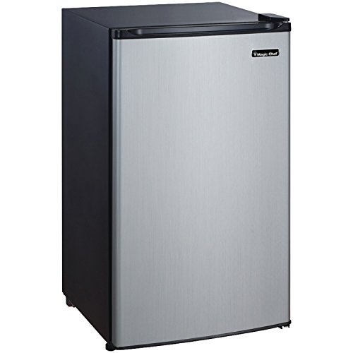 Magic Chef MCBR350S2 3.5 Cubic-Ft Refrigerator Stainless Look - View 2 | Fridge.com