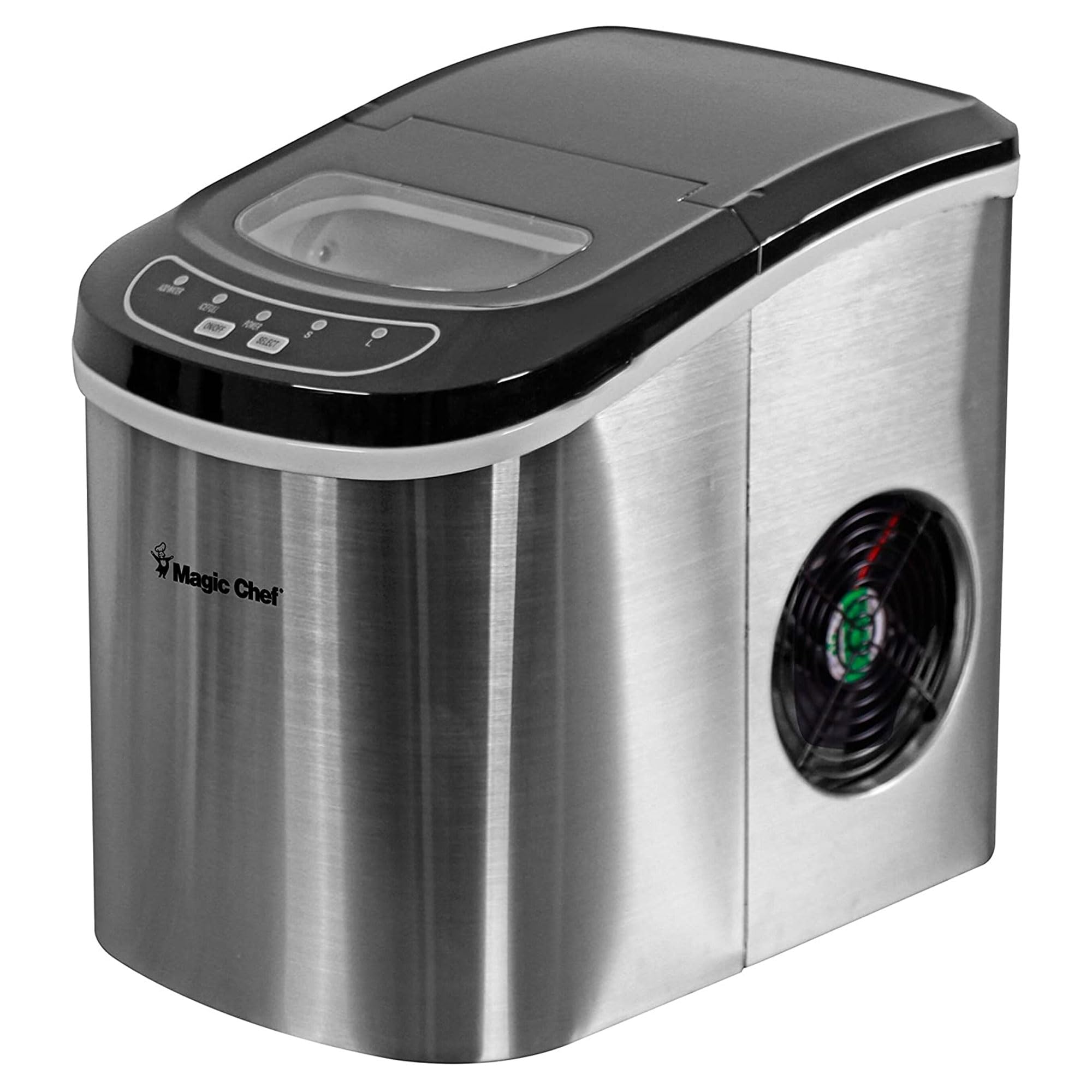 Magic Chef MCIM22ST 27 lb Ice Maker Stainless Steel | Fridge.com