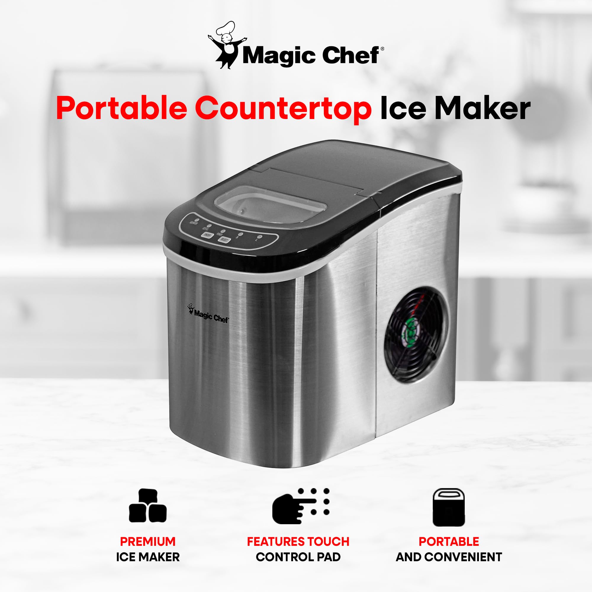 27-Pound-Capacity Portable Ice Maker - View 2 | Fridge.com