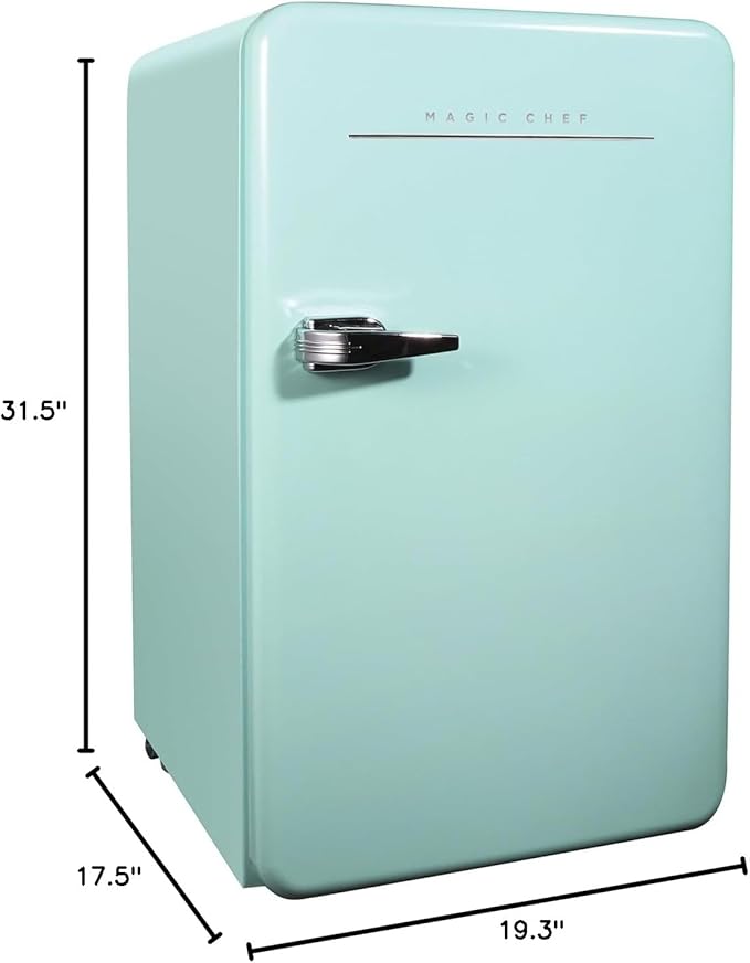 Magic Chef MCR32CHM Compact Refrigerator, Green - View 6 | Fridge.com