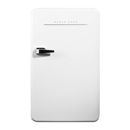 Magic Chef 17.5 in. 3.2 cu.ft. Retro Mini Refrigerator in White, without Freezer | Fridge.com