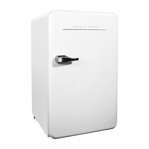 17.5 In. 3.2 Cu.Ft. Retro Mini Refrigerator In White, Without Freezer - View 6 | Fridge.com