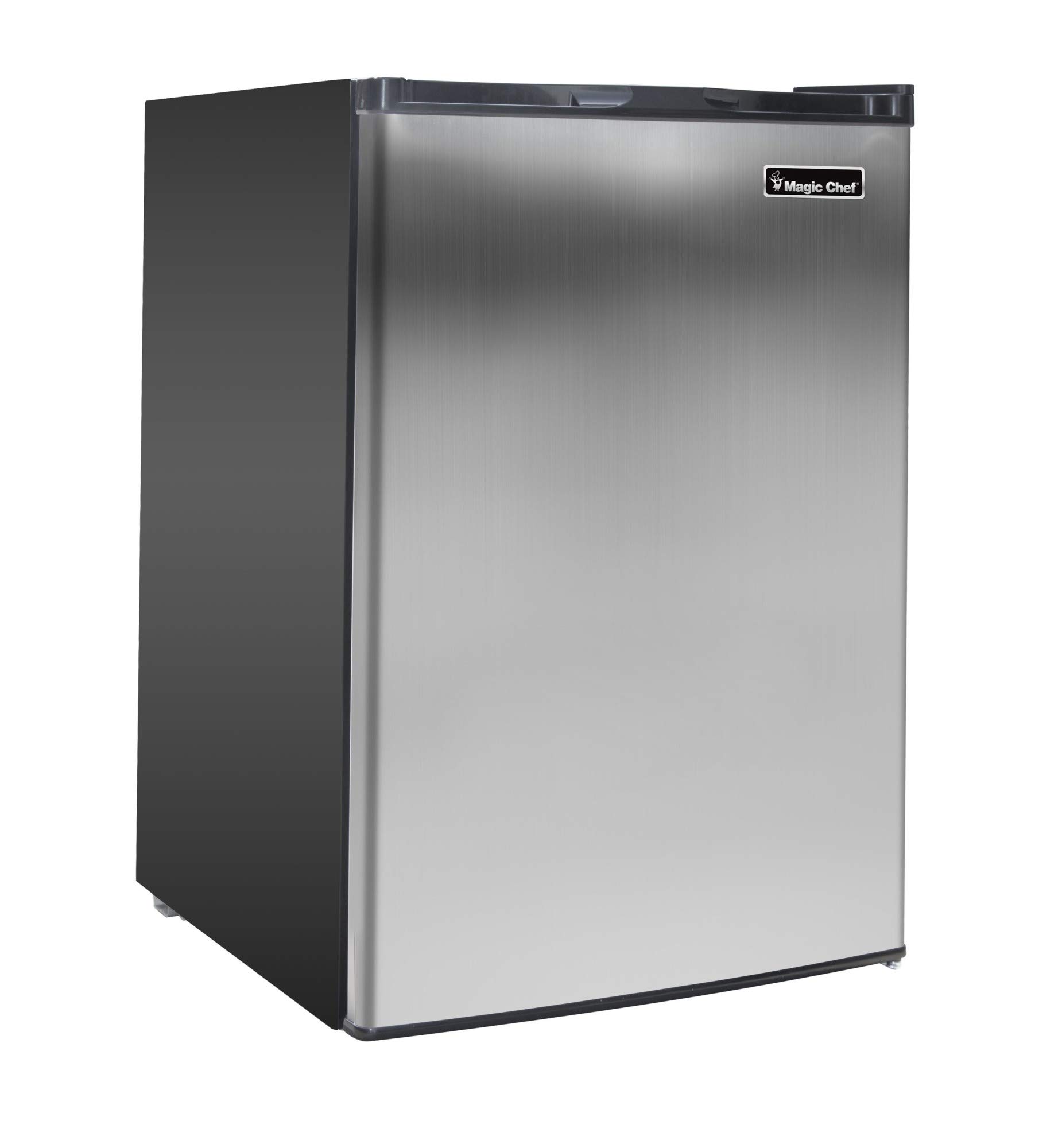 Magic Chef - MCUF3S2 3 Cubic Foot Deep Small Mini Upright Freezer - Stainless Steel — FIN-0003898 | Fridge.com