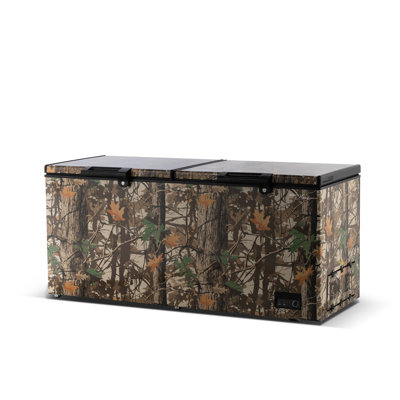 Magnavox 21 Cu. Ft. Chest Freezer, Double Door, Garage Ready 0F110F, Hunting Camo Deep Freezer with External Temperature Control, Power Indicator L | Fridge.com