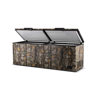 Magnavox 21 Cu. Ft. Chest Freezer, Double Door, Garage Ready 0F110F, Hunting Camo Deep Freezer with External Temperature Control, Power Indicator L | Fridge.com