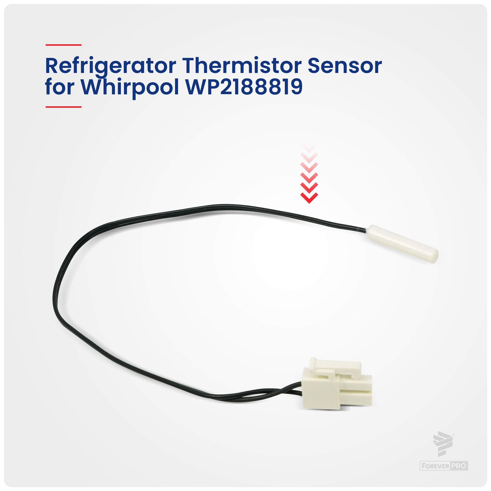 Makspro WP2188819 Thermistor Fits Refrigerator 2188819 1057763 2216113 AH968736 - View 4 | Fridge.com