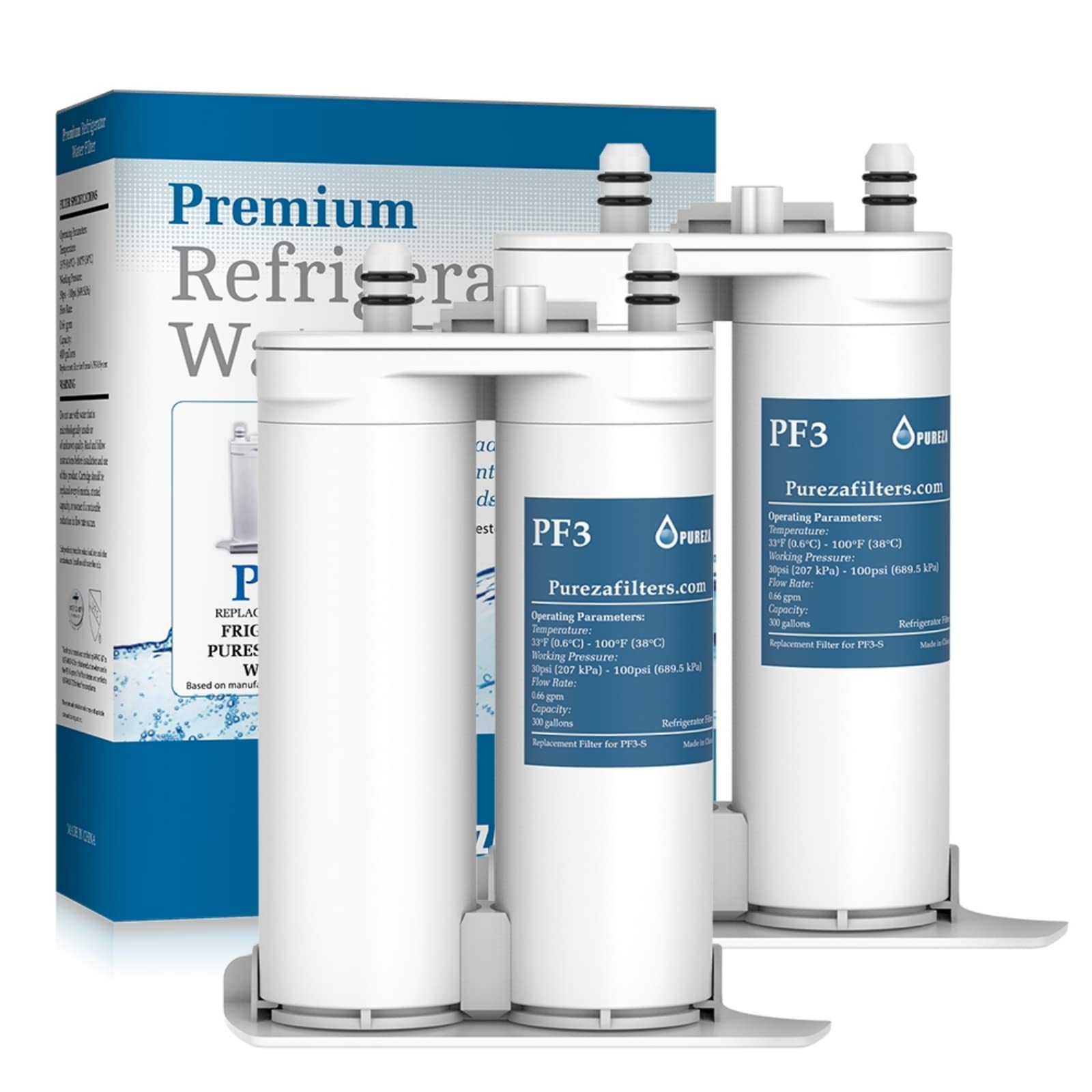 MARRIOTTO WF2CB Water Filter - Compatible with Pure Source 2 Water Filter, WF2CB, NGFC2000, FC100, Kenmore 469911, 469916, 2 Pack | Fridge.com