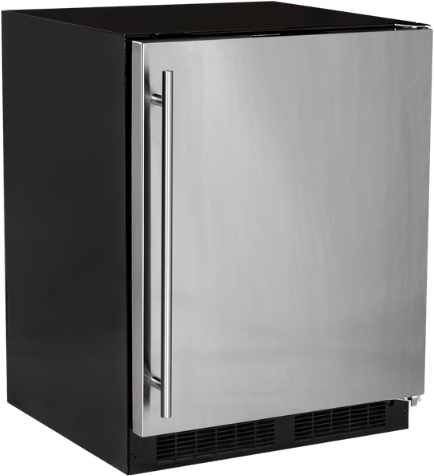 Marvel 24"W. Low Profile 4.6 Cu.Ft. Built-In Refrigerator with Maxstore Bin and Door Storage - Stainless Steel | Fridge.com