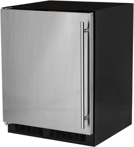 Marvel 24"W. Low Profile 4.6 Cu.Ft. Built-In Refrigerator with Maxstore Bin and Door Storage - Stainless Steel | Fridge.com