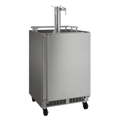5.7 Cubic Feet Stainless Steel Outdoor Freestanding Kegerator With Door Lock And Adjustable Temperature - View 1 | Fridge.com