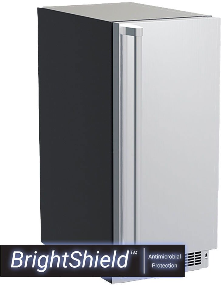Marvel 15"W. Professional Built-In 39 Lb. Daily Production Clear Ice Machine with Brightshield - Stainless Steel | Fridge.com