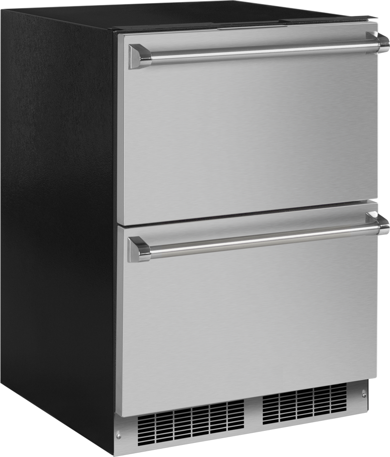 Marvel Appliances 5 Cubic Feet Panel Ready Door Style Built-in Mini Fridge in Stainless Steel/Black | Fridge.com