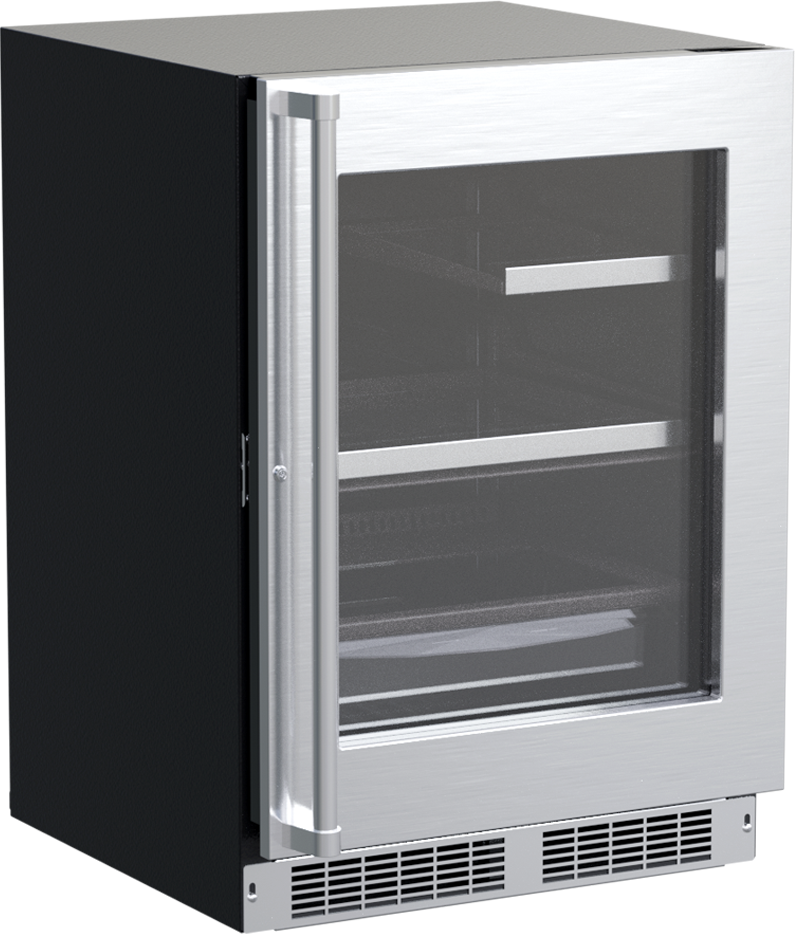 Marvel Appliances 5.5 Cubic Feet Digital Convertible Mini Fridge with Stainless Steel/Glass Door | Fridge.com