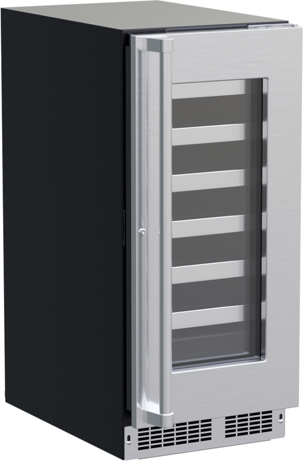 Marvel Appliances Single Zone 14.88'' Built-In 24 Bottle Built-In with Reversible Door | Fridge.com