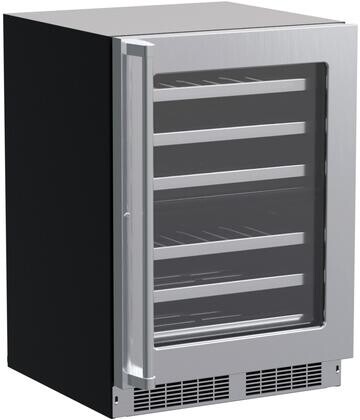 Marvel Appliances Dual Zone 23.88'' Built-In 40 Bottle Built-In with Reversible Door | Fridge.com
