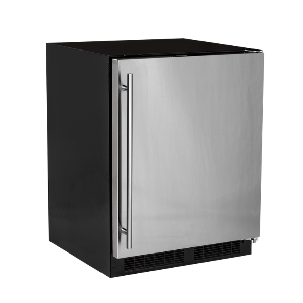 Marvel 24"W. Low Profile 4.9 cu.ft. Built-In High Capacity Mini-Refrigerator - Stainless Steel - View 2 | Fridge.com