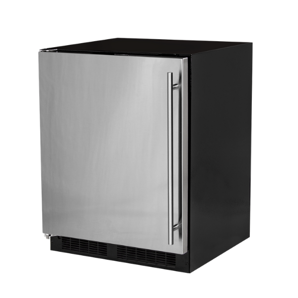 Marvel 24"W. Low Profile 4.6 cu.ft. Built-In Refrigerator With Maxstore Bin And Door Storage - Stainless Steel - View 2 | Fridge.com