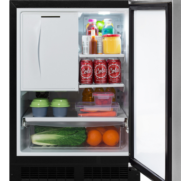 Marvel 24 Inch Built In Refrigerator MLRF224SS01A - View 4 | Fridge.com