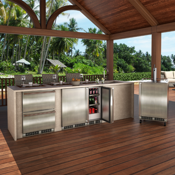 Marvel 15 Inch Built In Refrigerator MORE215SS31A - View 3 | Fridge.com