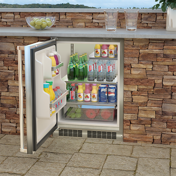 Marvel 24 Inch 24" Built In Undercounter Counter Depth Compact All-Refrigerator MORE224SS51A - View 4 | Fridge.com