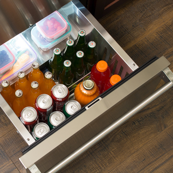 Marvel 24 Inch Professional 24" Refrigerator Drawers MPDR424SS71A - View 5 | Fridge.com