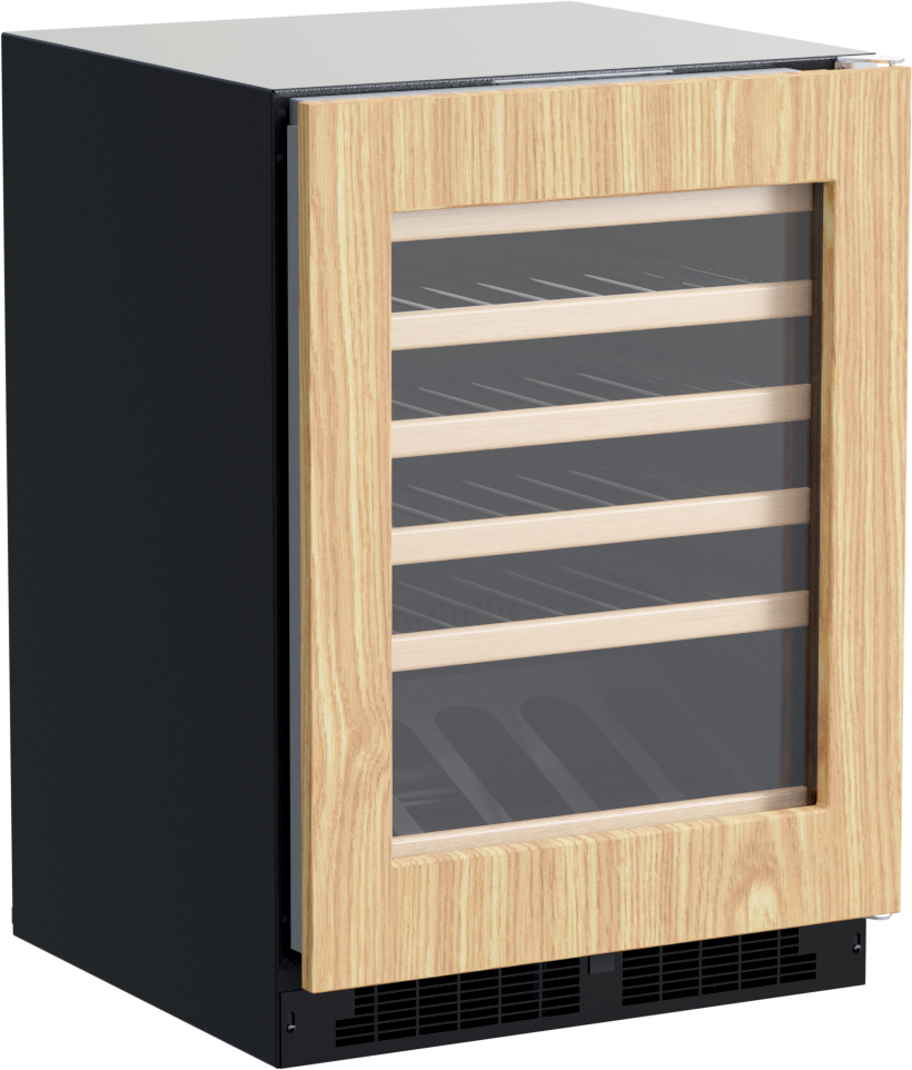 23.88'' 45 Bottle Single Zone Built-in Wine Refrigerator with Panel Ready Frame Glass Door | Fridge.com