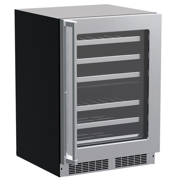 Marvel Appliances Dual Zone 23.88'' Built-In 40 Bottle Built-In with Reversible Door | Fridge.com