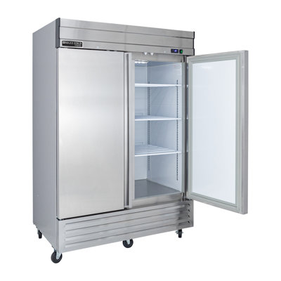 Maxx Cold V-Series 2 Solid Door Reach-In Refrigerator, Bottom Mount, In Stainless Steel | Fridge.com