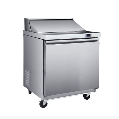 Maxx Cold V-Series 1 Door Refrigerated Mega Top Prep Table, in Stainless Steel | Fridge.com