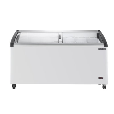 Maxx Cold Curved Glass Top Chest Freezer Display, 12.36 cu. ft. Storage Capacity, in White | Fridge.com