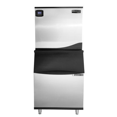 Maxx Ice V-Series Modular Ice Machine and Storage Bin, in Stainless Steel | Fridge.com