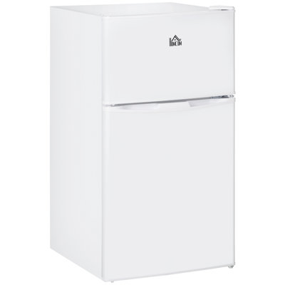 3.2 Cu.Ft Double Door Mini Fridge with Freezer, Compact Refrigerator with Adjustable Shelf — Mhropen, model DYJLLW2225141451LK