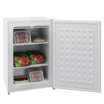 HOMCOM 3.0 Cu.Ft Upright Freezer, Compact Mini Freezer with Reversible Single Door — Mhropen, model DYJLLW2225P200388LK