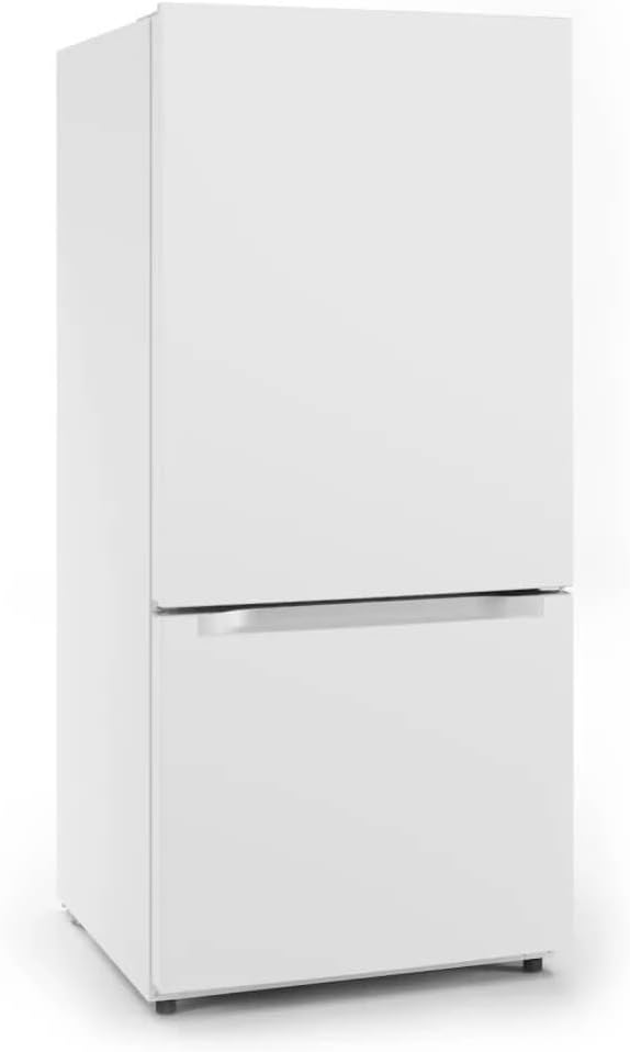 Midea MRB19B7AWW 18.7 cu. ft. White Bottom Mount Refrigerator - View 3 | Fridge.com
