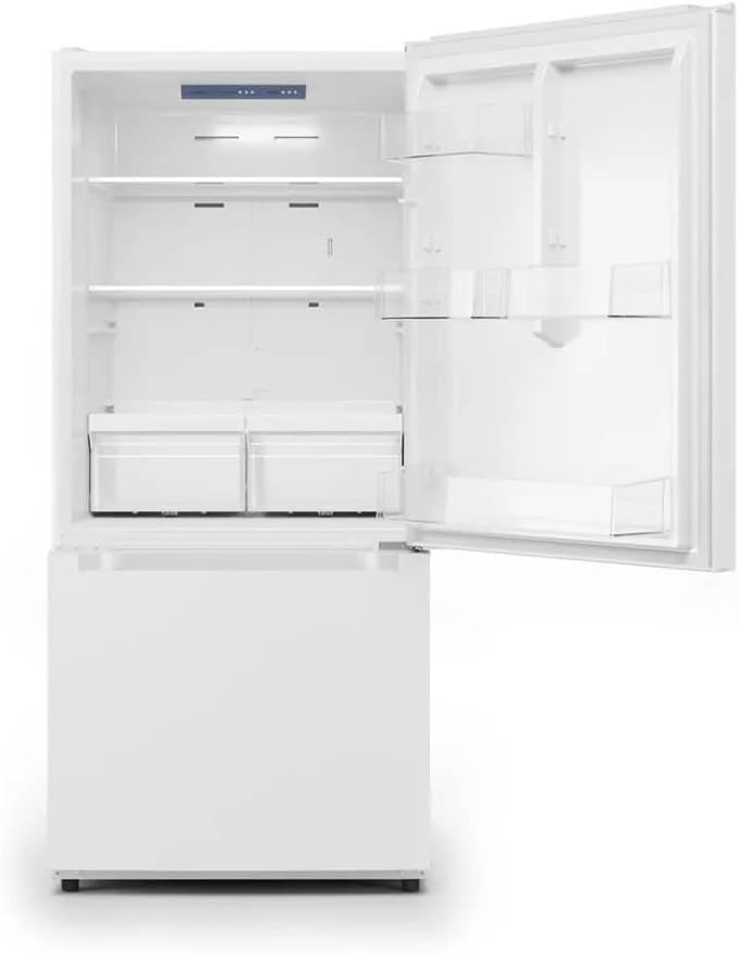 Midea MRB19B7AWW 18.7 cu. ft. White Bottom Mount Refrigerator - View 4 | Fridge.com