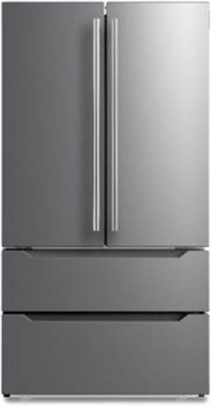 Midea 22.5 cu. ft. Counter-Depth 4-Door French Door Refrigerator - View 2 | Fridge.com