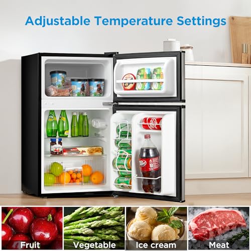 Midea 3.1 Cu.Ft Mini Fridge With Freezer, Energy Star Certified, For Dorm - View 3 | Fridge.com
