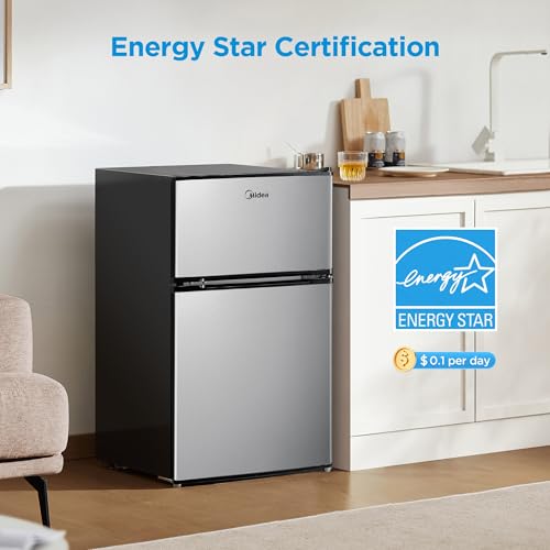 Midea 3.1 Cu.Ft Mini Fridge With Freezer, Energy Star Certified, For Dorm - View 5 | Fridge.com