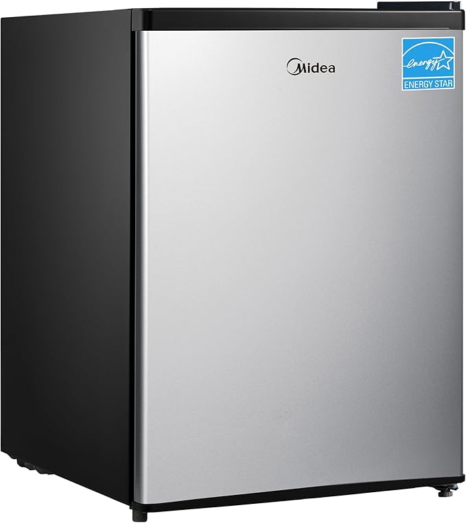 Midea Whs-87lss1 Refrigerator, 2.4 Cubic Feet, Stainless Steel - View 1 | Fridge.com