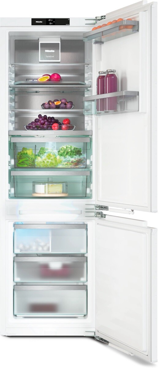 Miele 24 Inch PerfectCool 24" Built In Counter Depth Bottom Freezer Refrigerator KFN7795D — FIN-0019483 | Fridge.com
