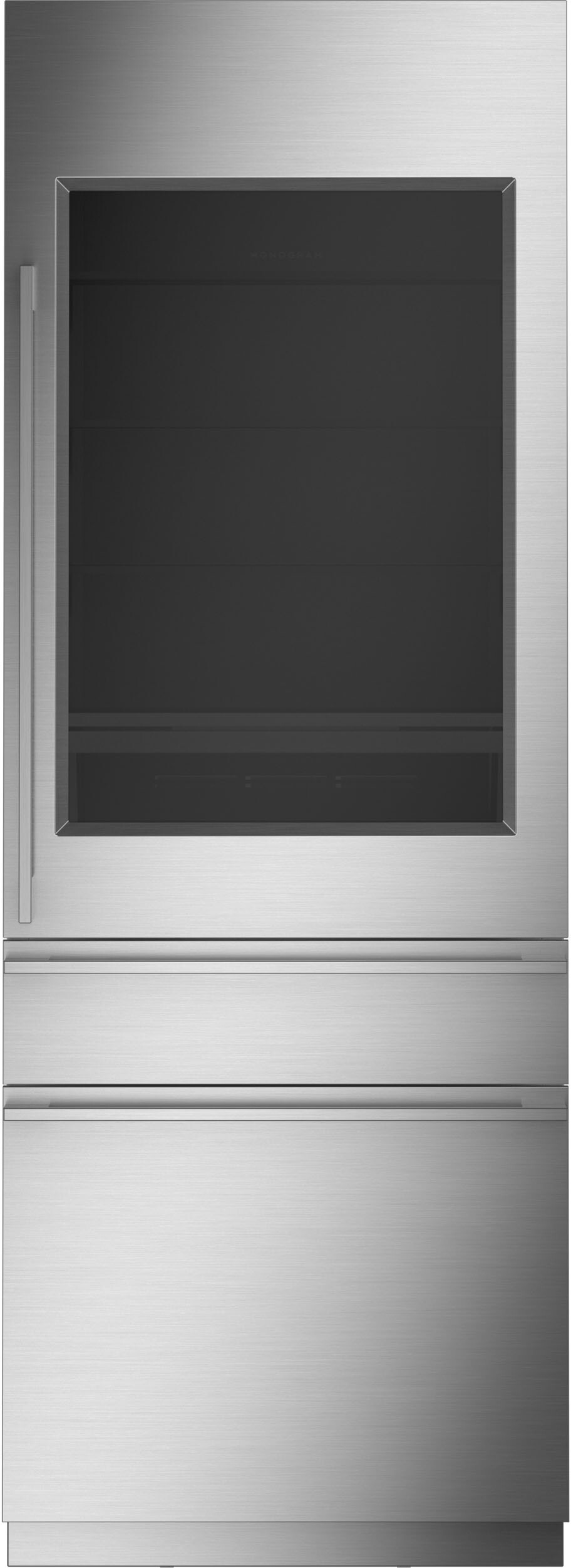 Monogram 30 Inch Built In Counter Depth Bottom Freezer Refrigerator ZIK303NPPII | Fridge.com