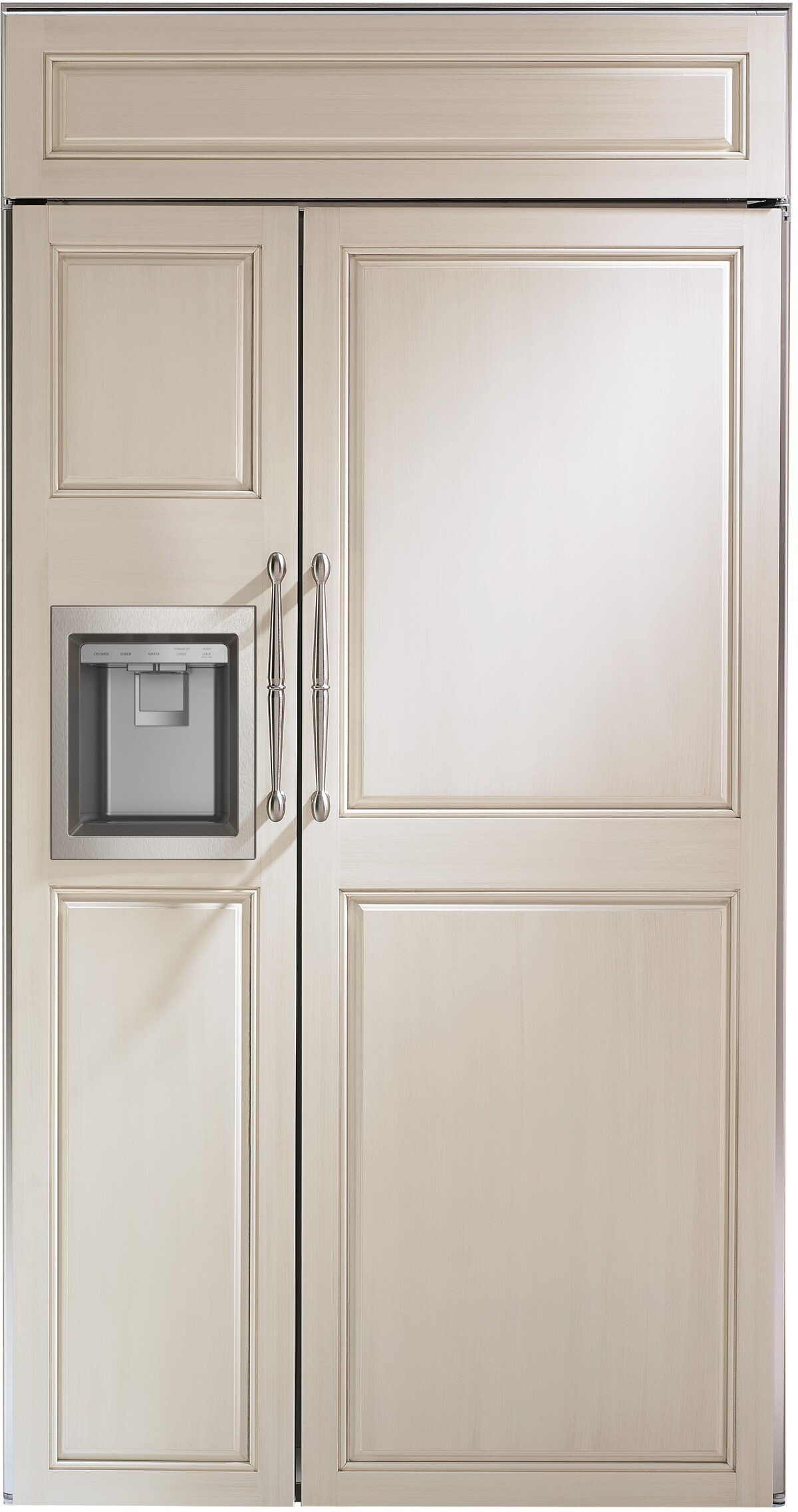 Monogram - 42 in. Wide 24.4 Cu. Ft. Side-by-Side Built-In Smart Refrigerator with Dispenser - Custom Panel Ready | Fridge.com