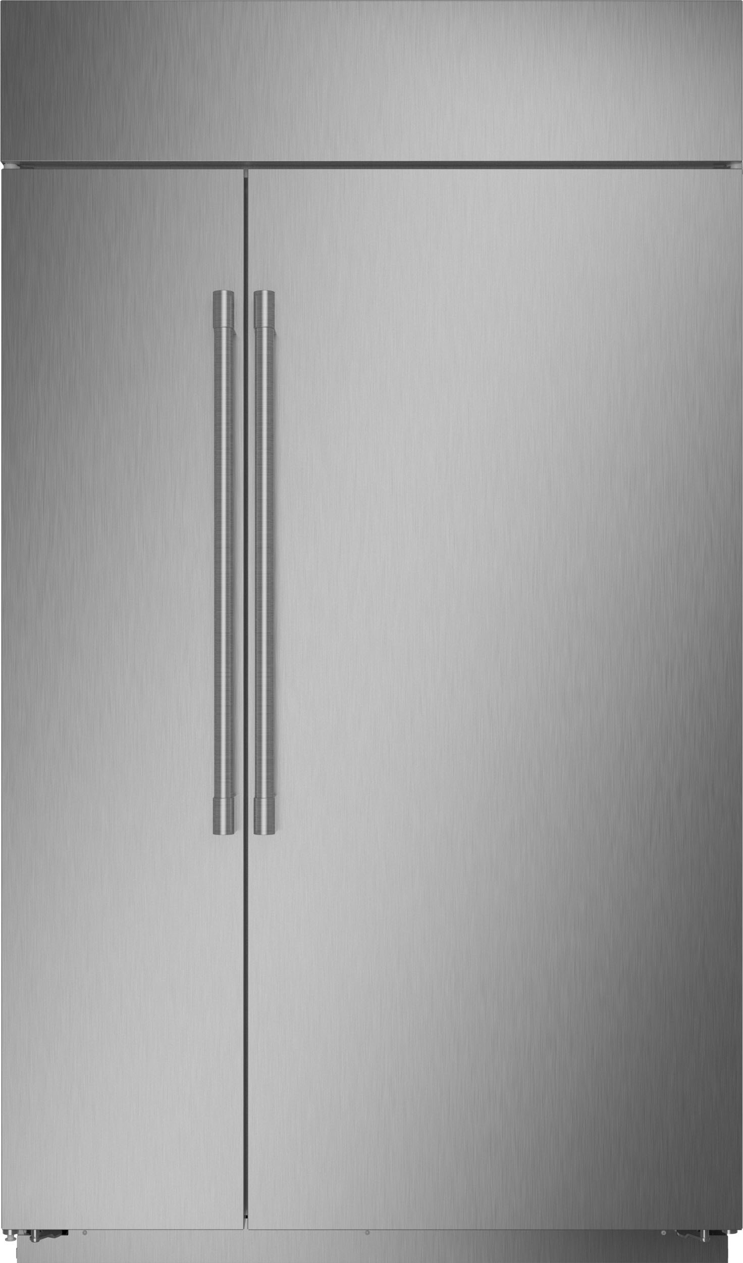 Monogram - 48 in. Wide 29.5 Cu. Ft. Side-by-Side Built-In Smart Refrigerator with Water Filtration - Stainless Steel — FIN-0019087 | Fridge.com